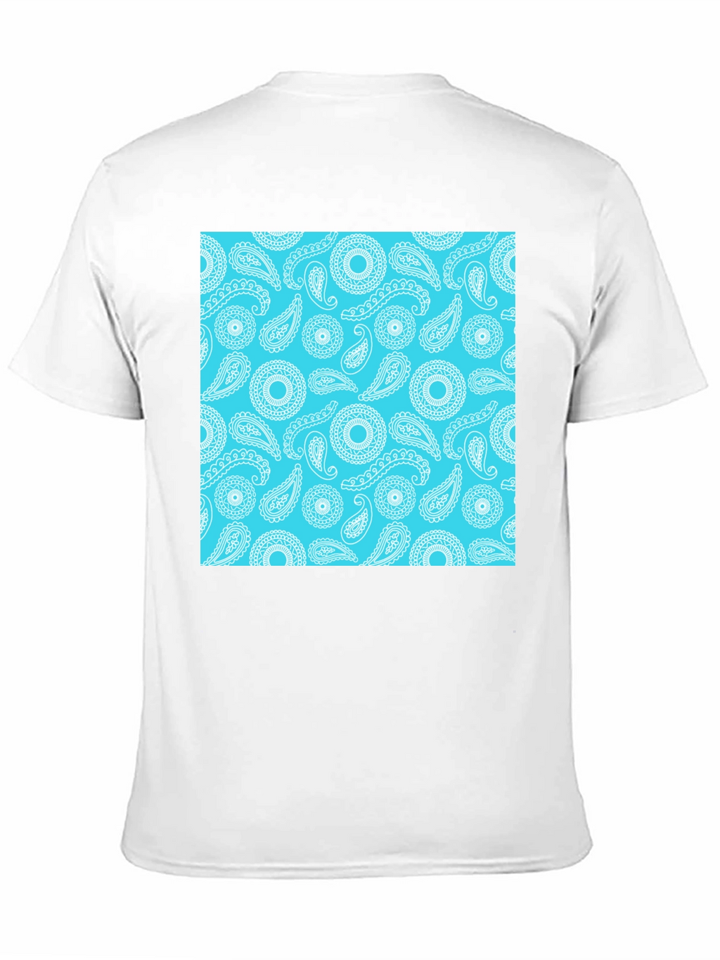 Paisley Pattern Tee - Stylish Black T-Shirt