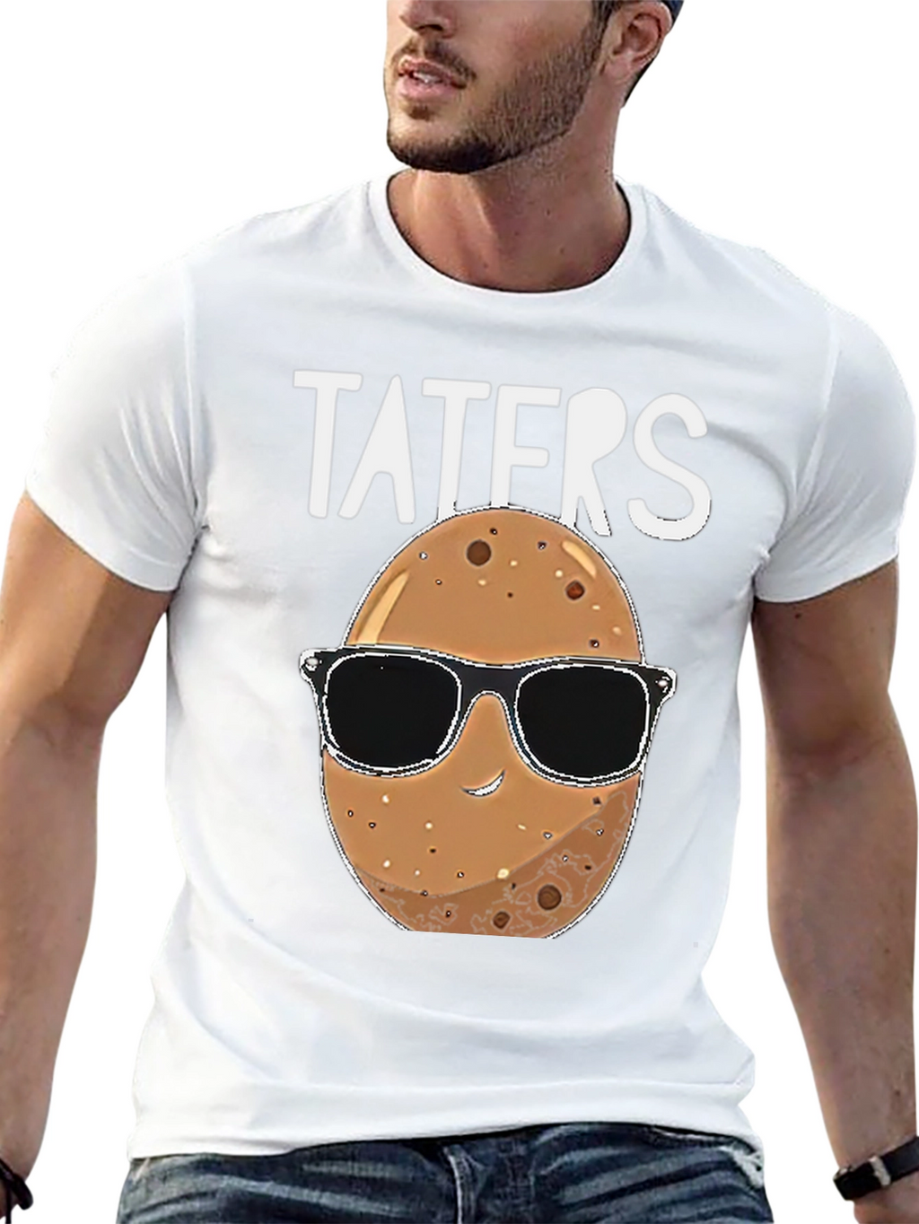 Taters Graphic Tee - Funny Potato Sunglasses Shirt