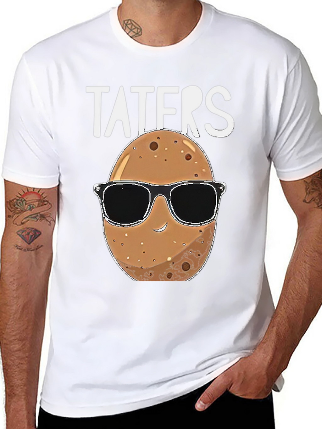 Taters Graphic Tee - Funny Potato Sunglasses Shirt