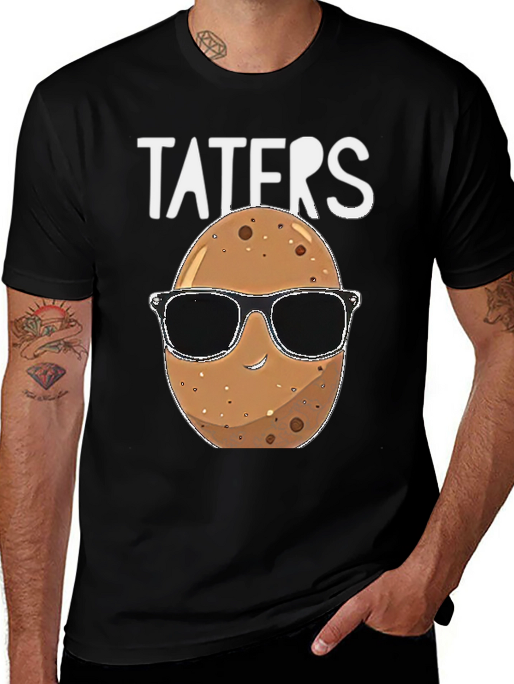 Taters Graphic Tee - Funny Potato Sunglasses Shirt