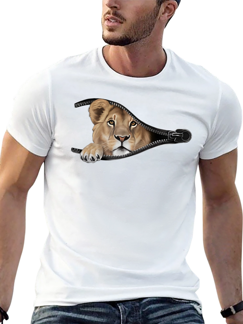 Lion Cub Zipper T-Shirt