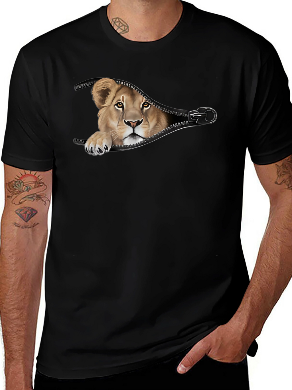 Lion Cub Zipper T-Shirt