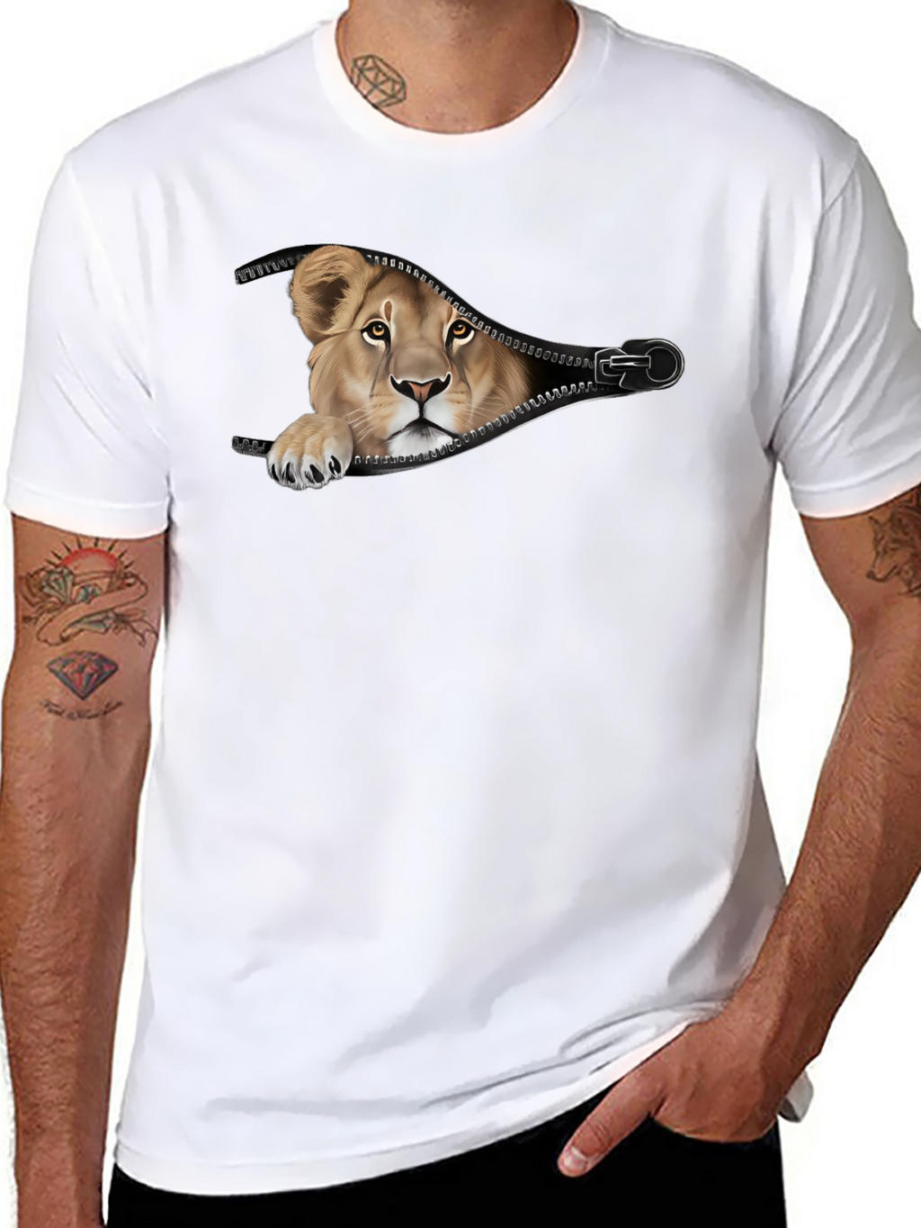 Lion Cub Zipper T-Shirt