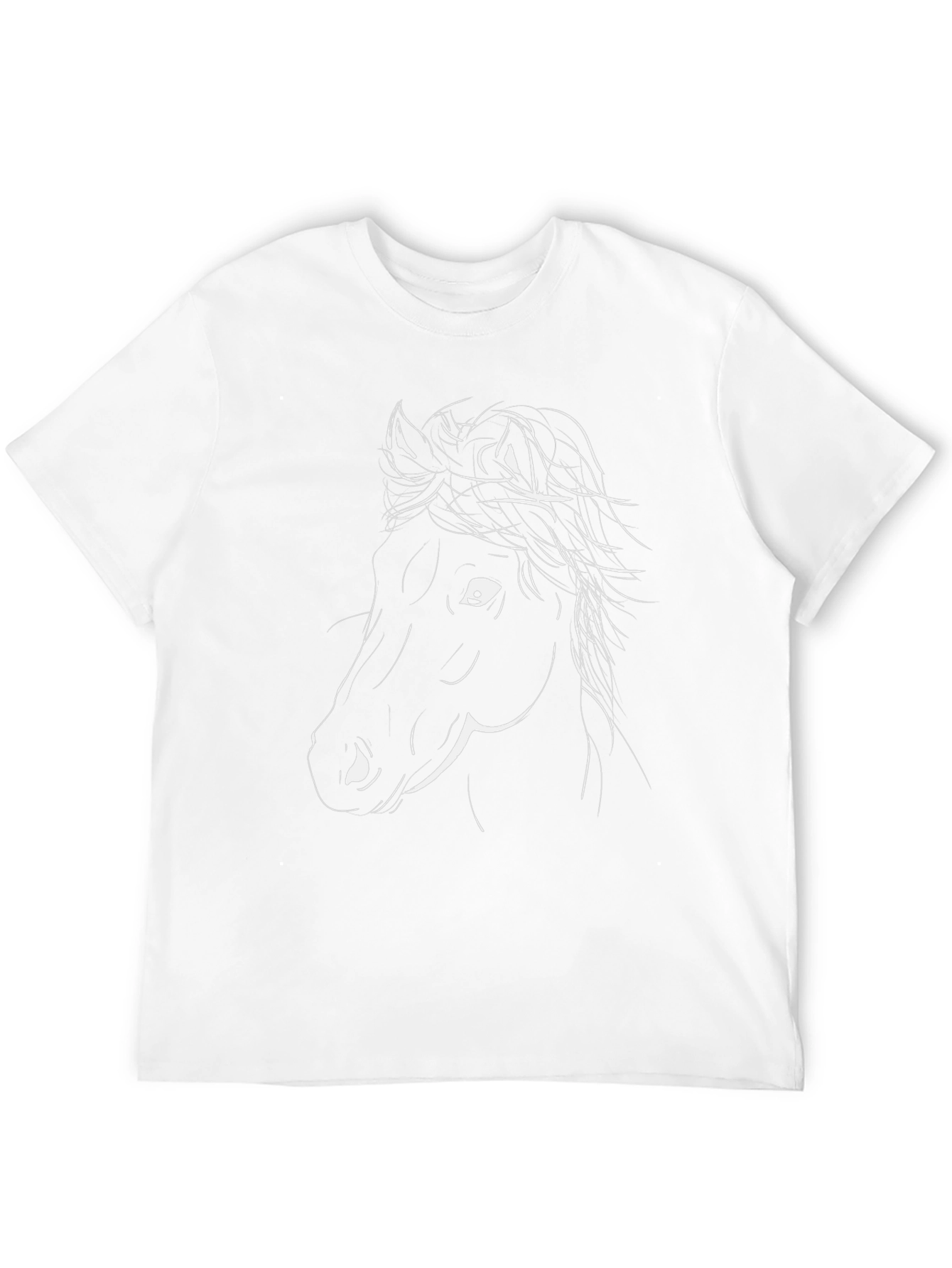 Horse Graphic Tee - Stylish Black T-Shirt