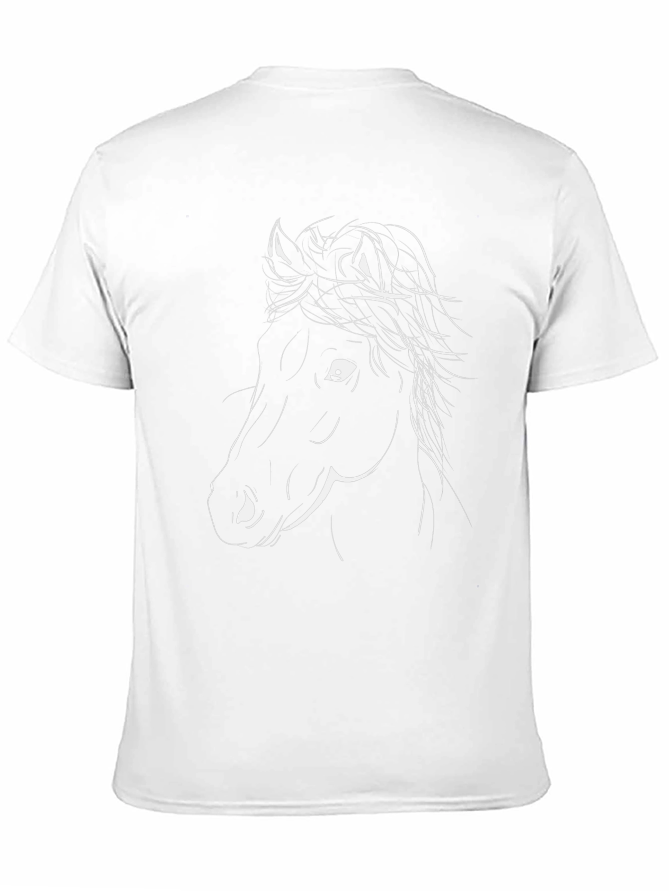 Horse Graphic Tee - Stylish Black T-Shirt