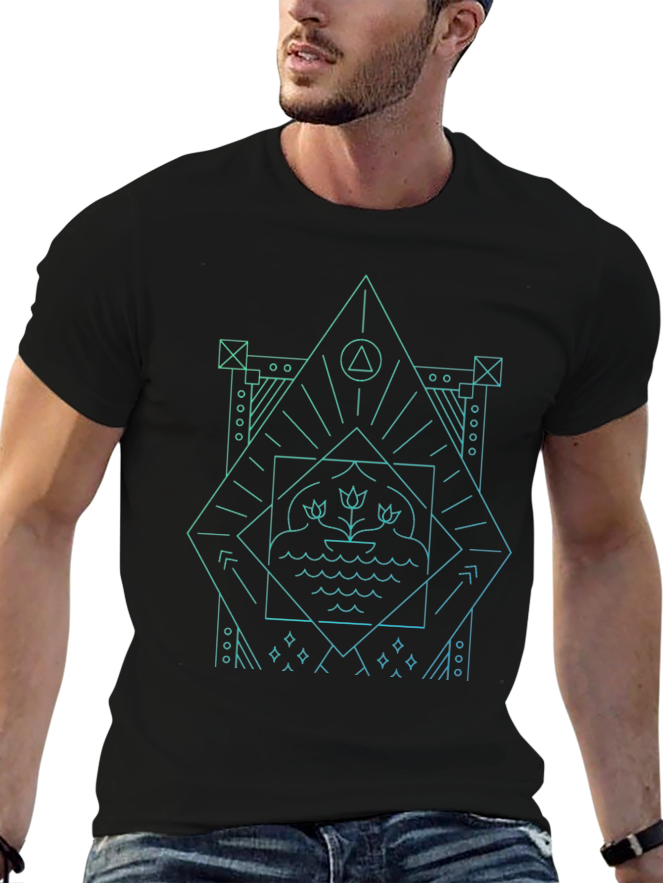 Geometric Graphic Print T-Shirt