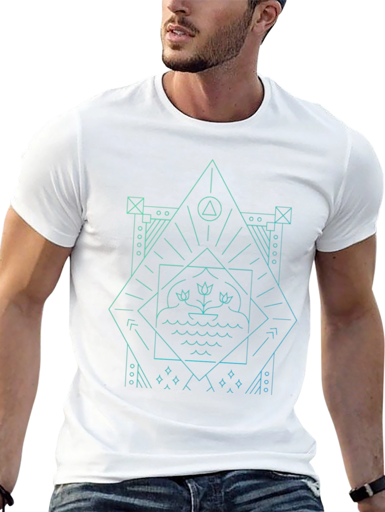 Geometric Graphic Print T-Shirt