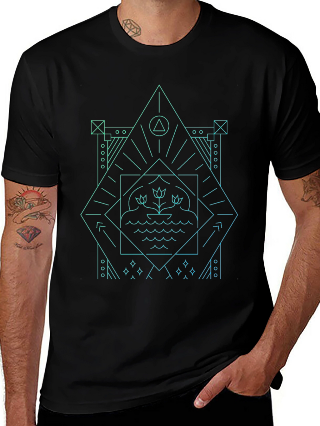 Geometric Graphic Print T-Shirt