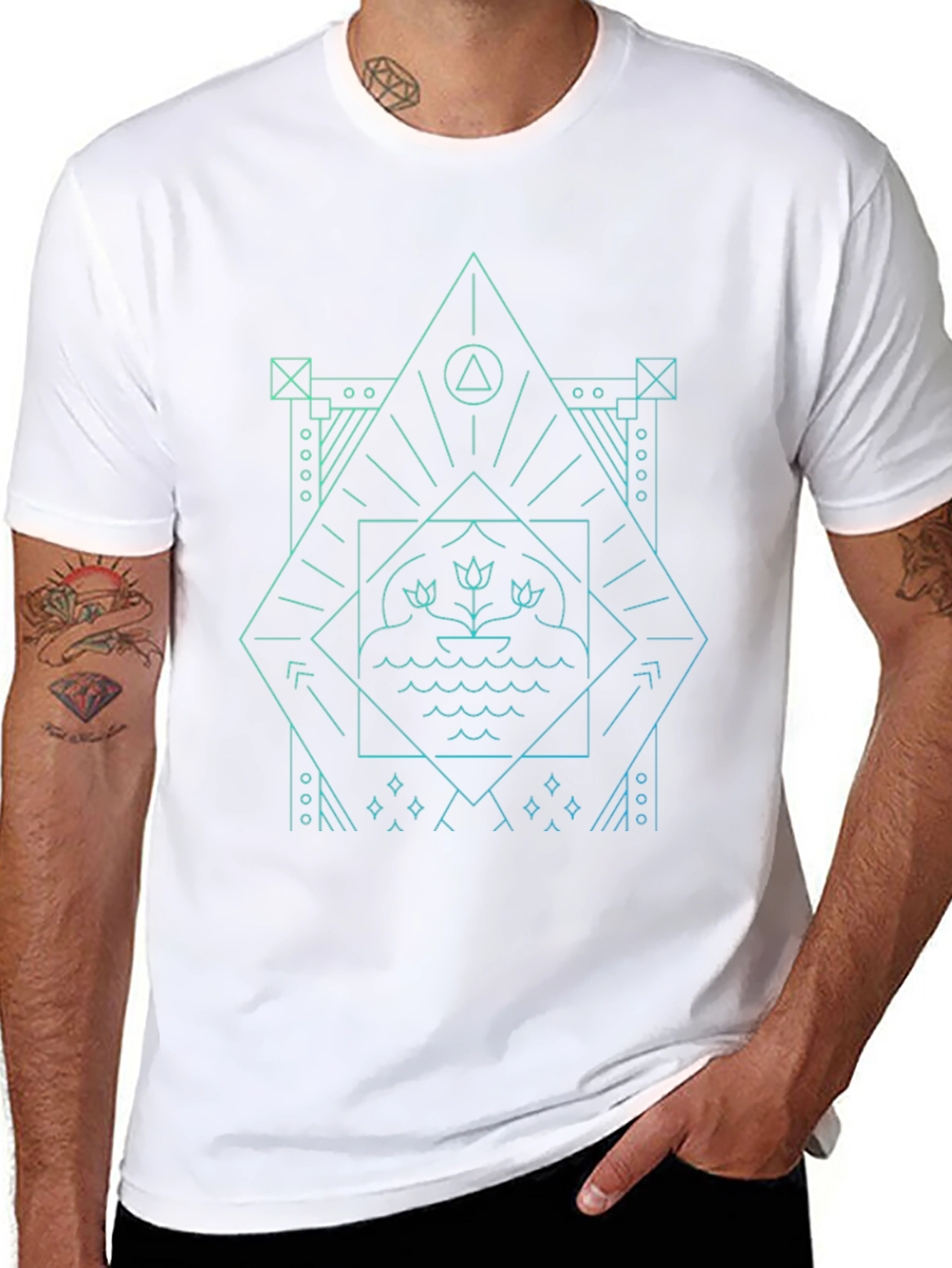 Geometric Graphic Print T-Shirt