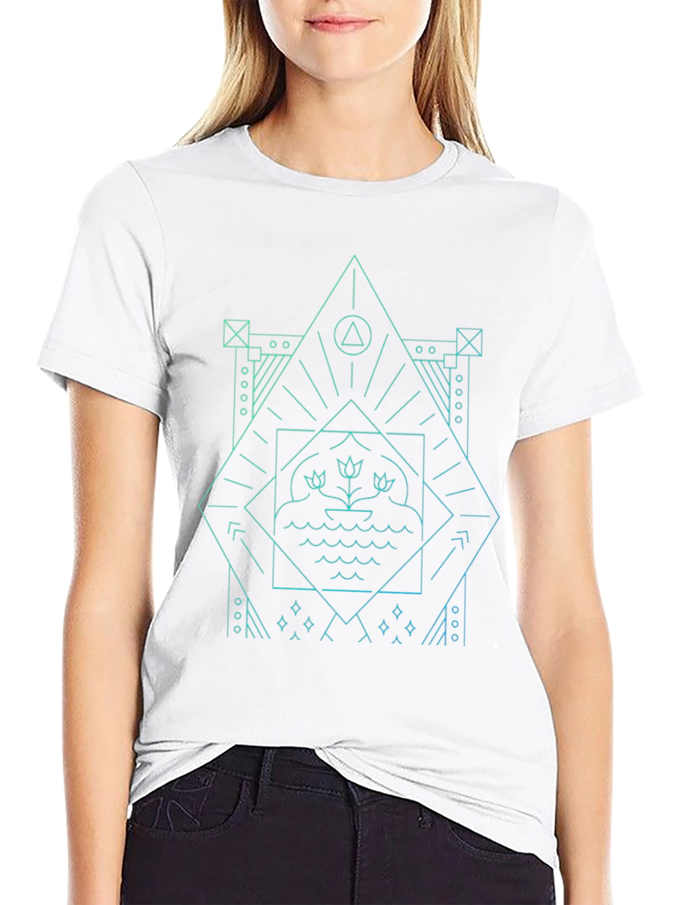 Geometric Graphic Print T-Shirt