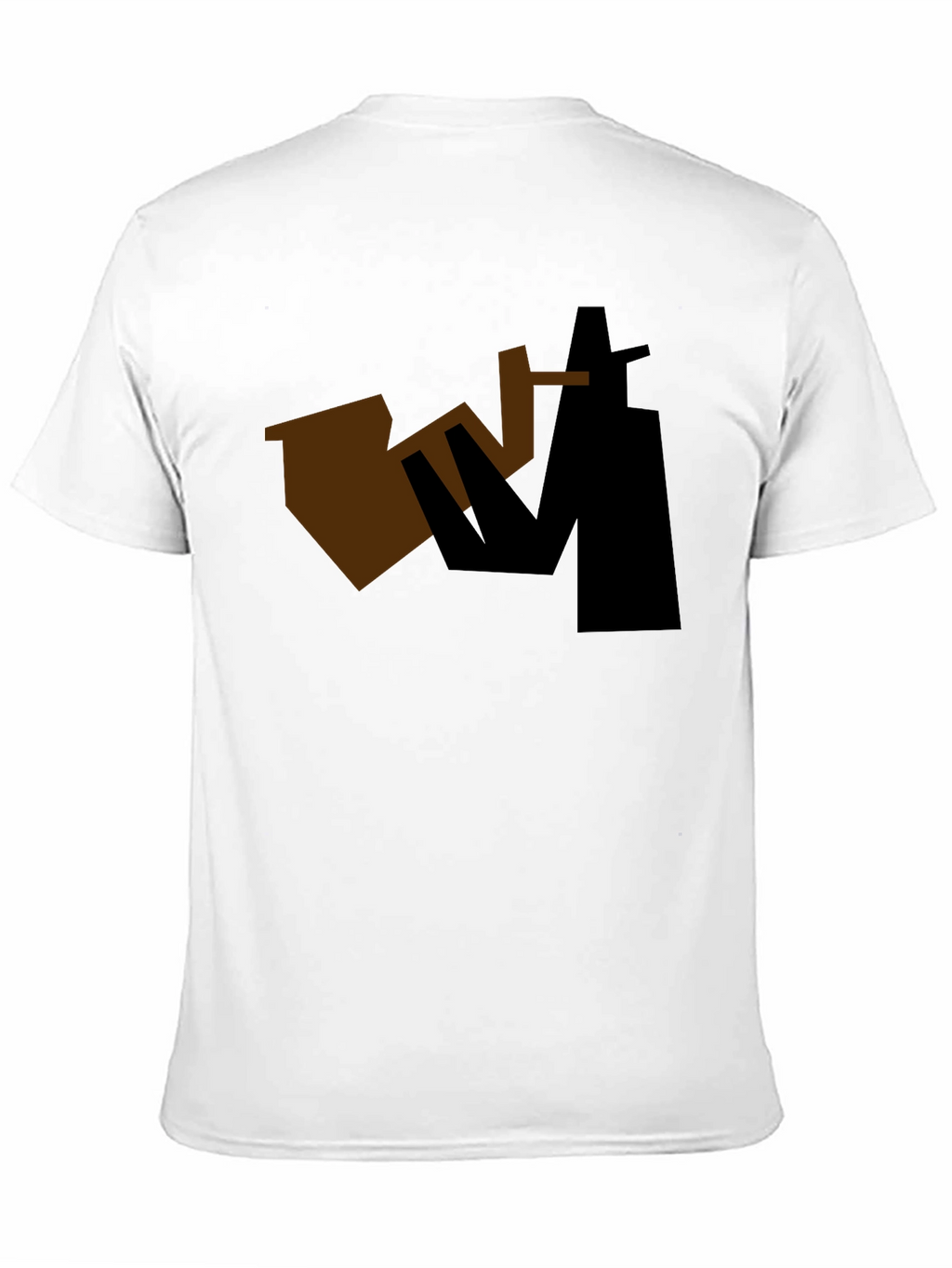 Abstract Sax Player Graphic Tee - Black