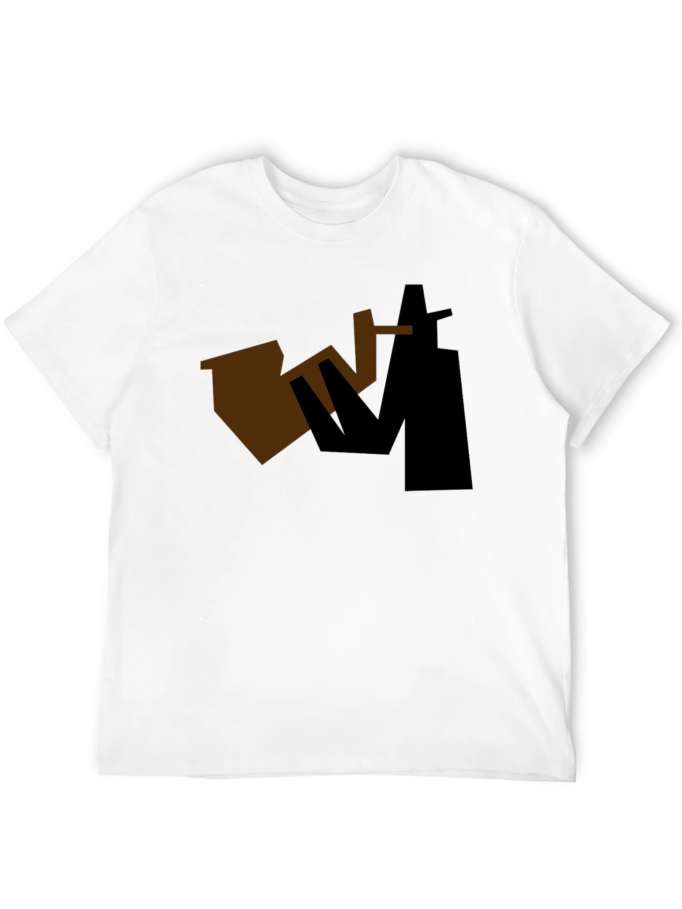 Abstract Sax Player Graphic Tee - Black