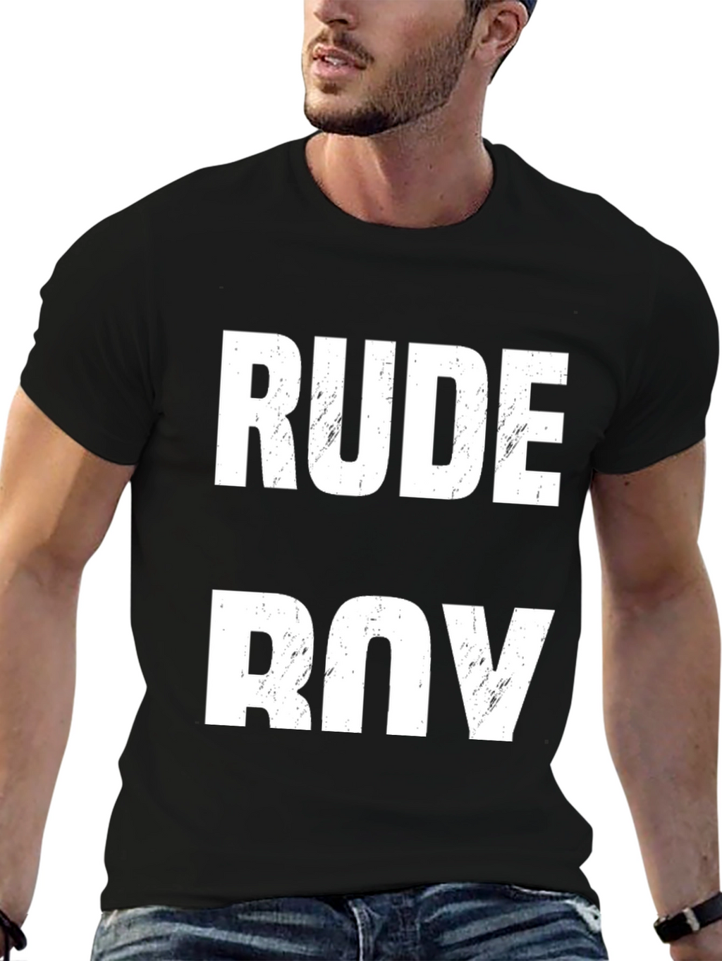 RUDE BOY Graphic Tee - Bold Statement Shirt