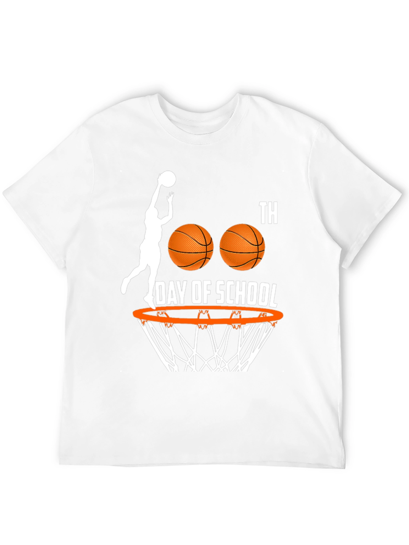 100th Day of School Basketball T-Shirt