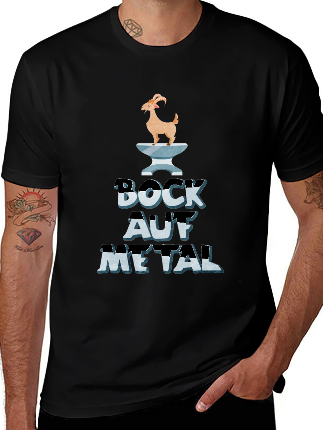 Bock Auf Metal T-Shirt - Goat & Anvil Graphic Tee