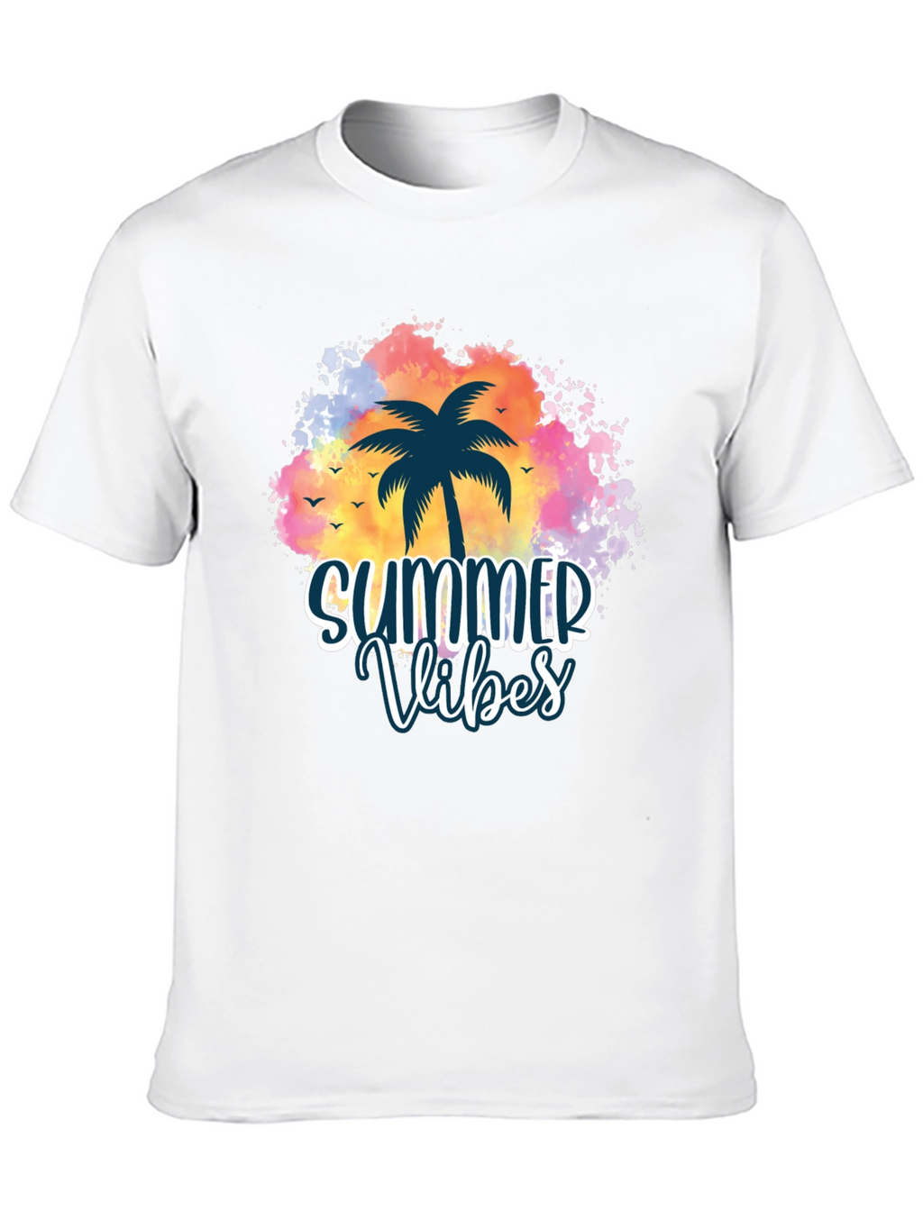 Summer Vibes Palm Tree Graphic Tee