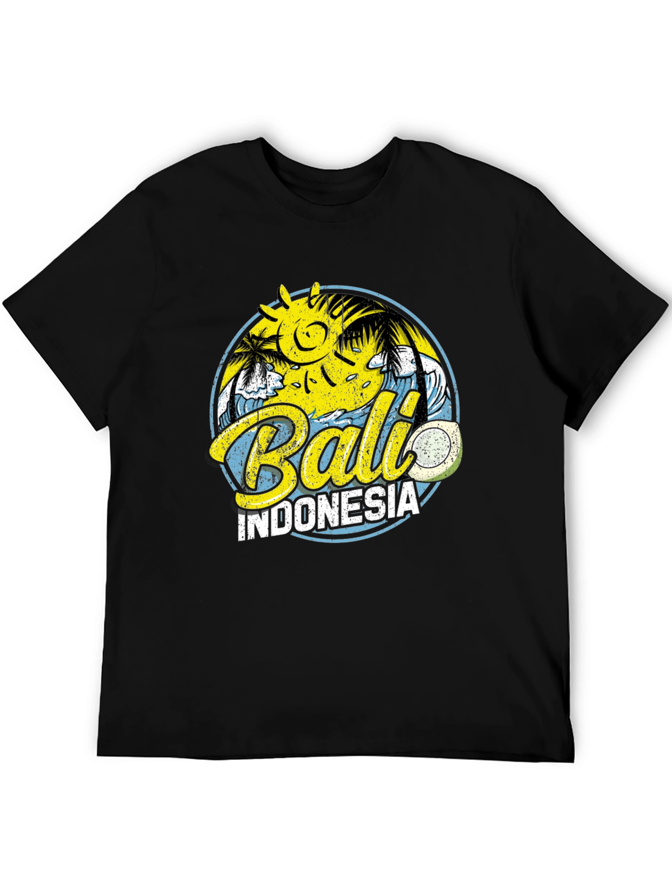 Bali Indonesia Graphic Tee - Island Vibes Black T-Shirt