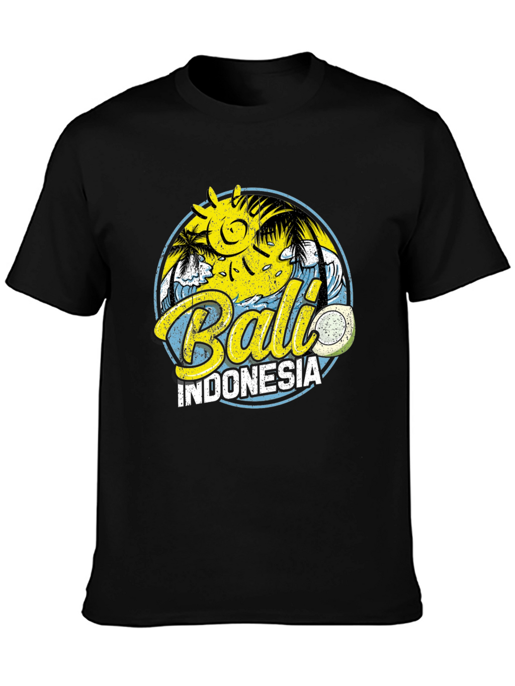 Bali Indonesia Graphic Tee - Island Vibes Black T-Shirt