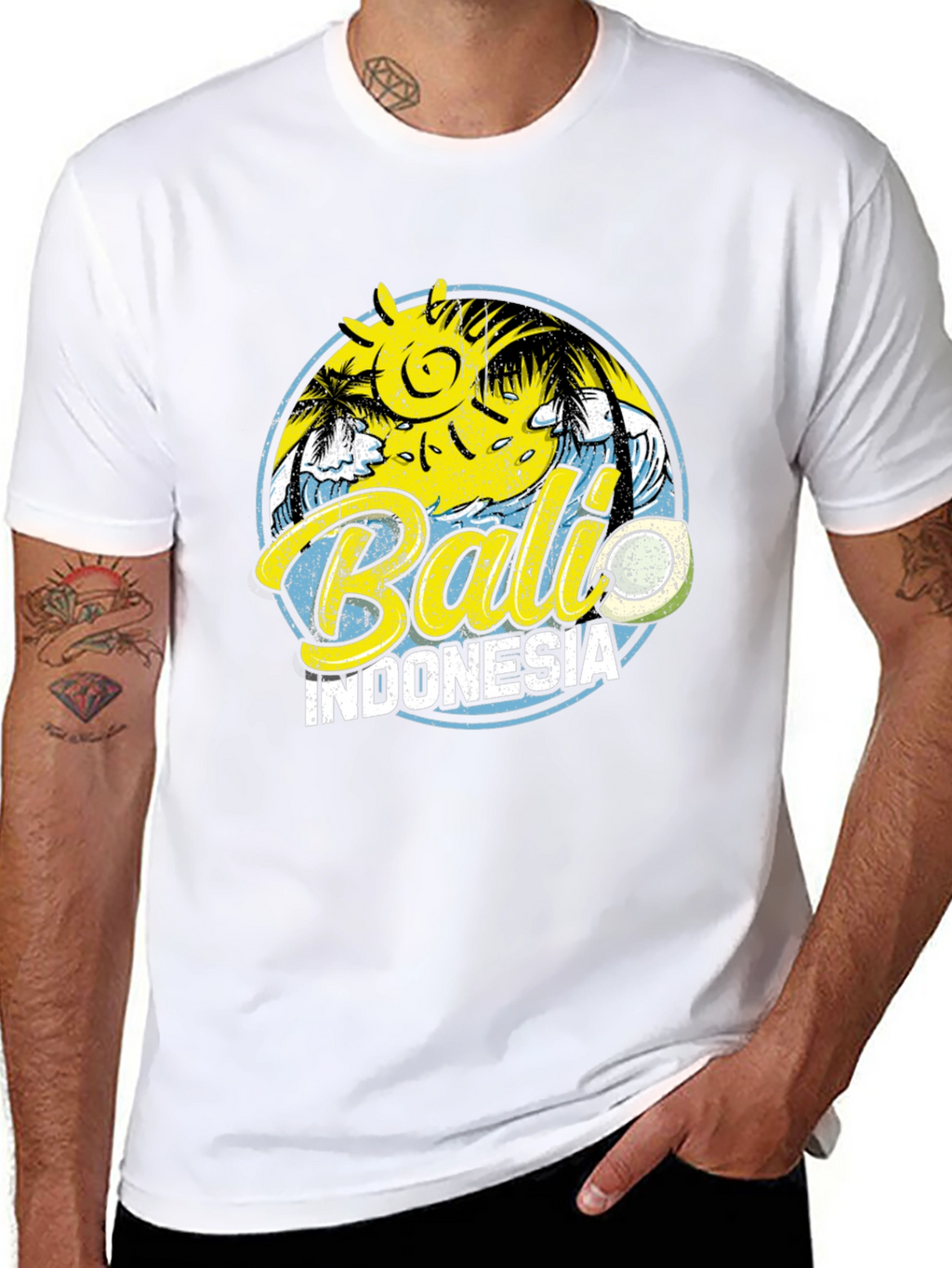 Bali Indonesia Graphic Tee - Island Vibes Black T-Shirt