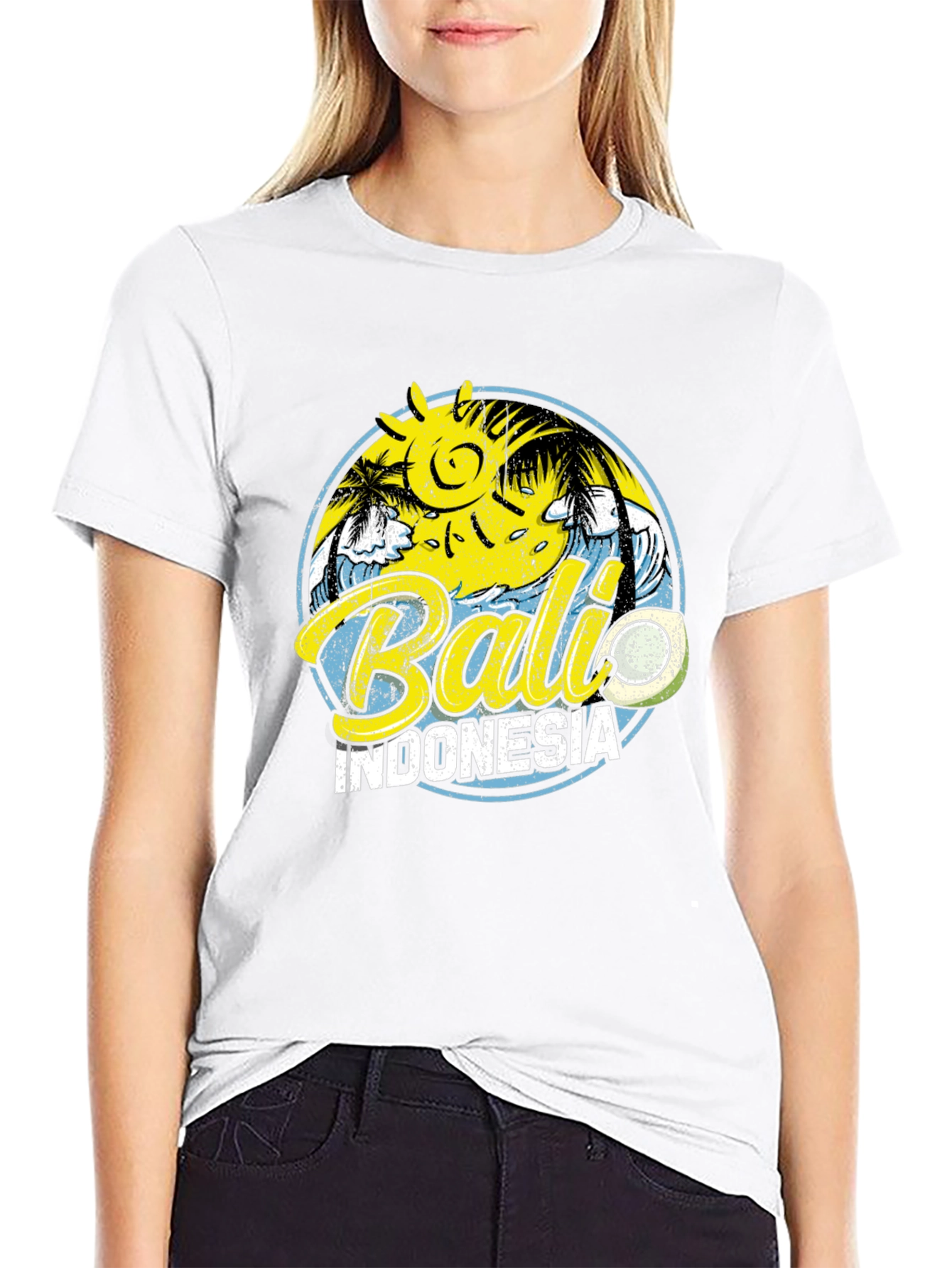 Bali Indonesia Graphic Tee - Island Vibes Black T-Shirt