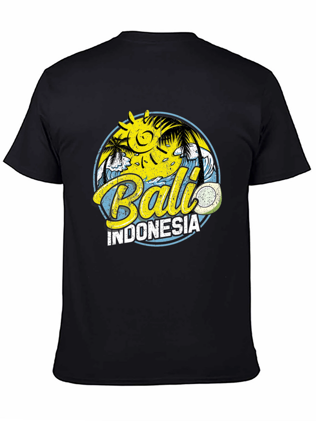 Bali Indonesia Graphic Tee - Island Vibes Black T-Shirt