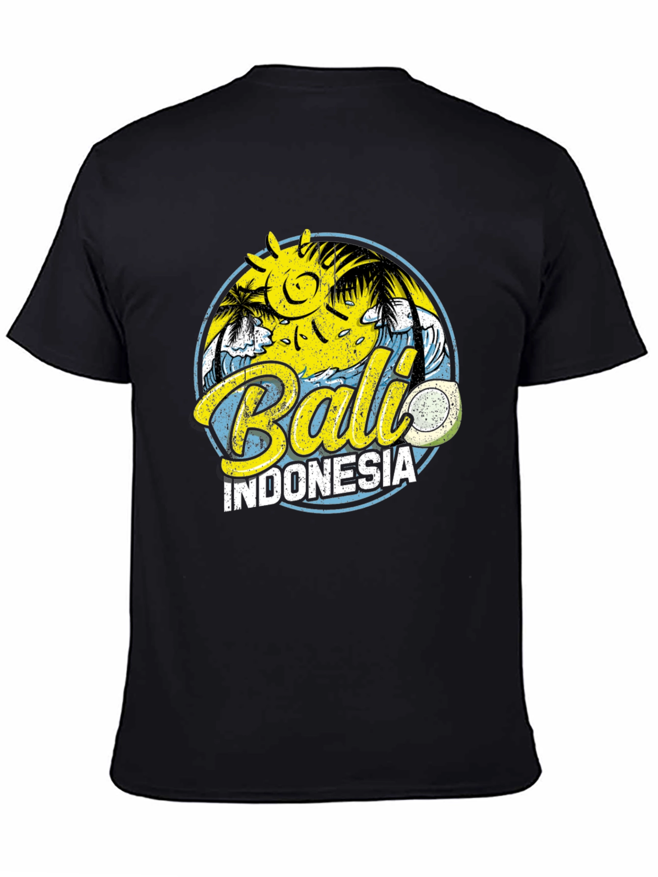 Bali Indonesia Graphic Tee - Island Vibes Black T-Shirt