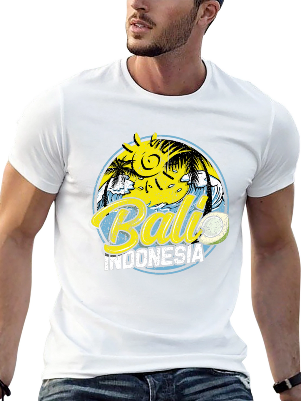 Bali Indonesia Graphic Tee - Island Vibes Black T-Shirt