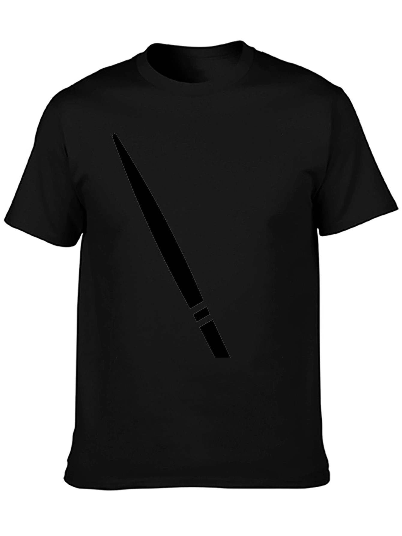 Minimalist Black Graphic Tee - Mens Casual T-Shirt