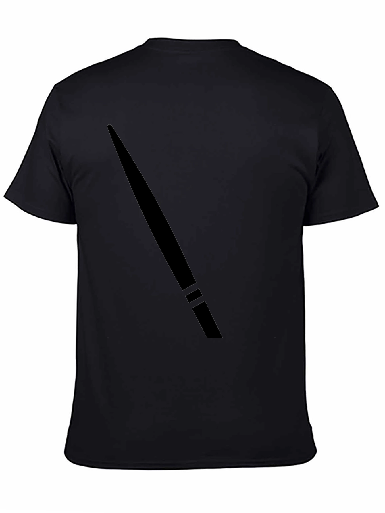 Minimalist Black Graphic Tee - Mens Casual T-Shirt