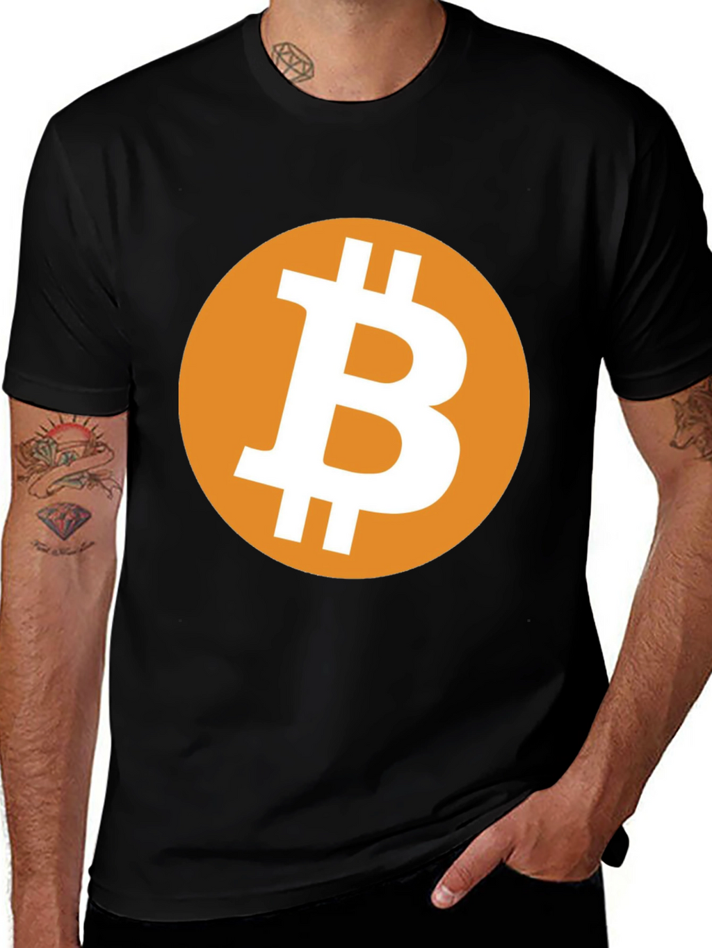 Bitcoin Graphic Tee - Black Cryptocurrency T-Shirt
