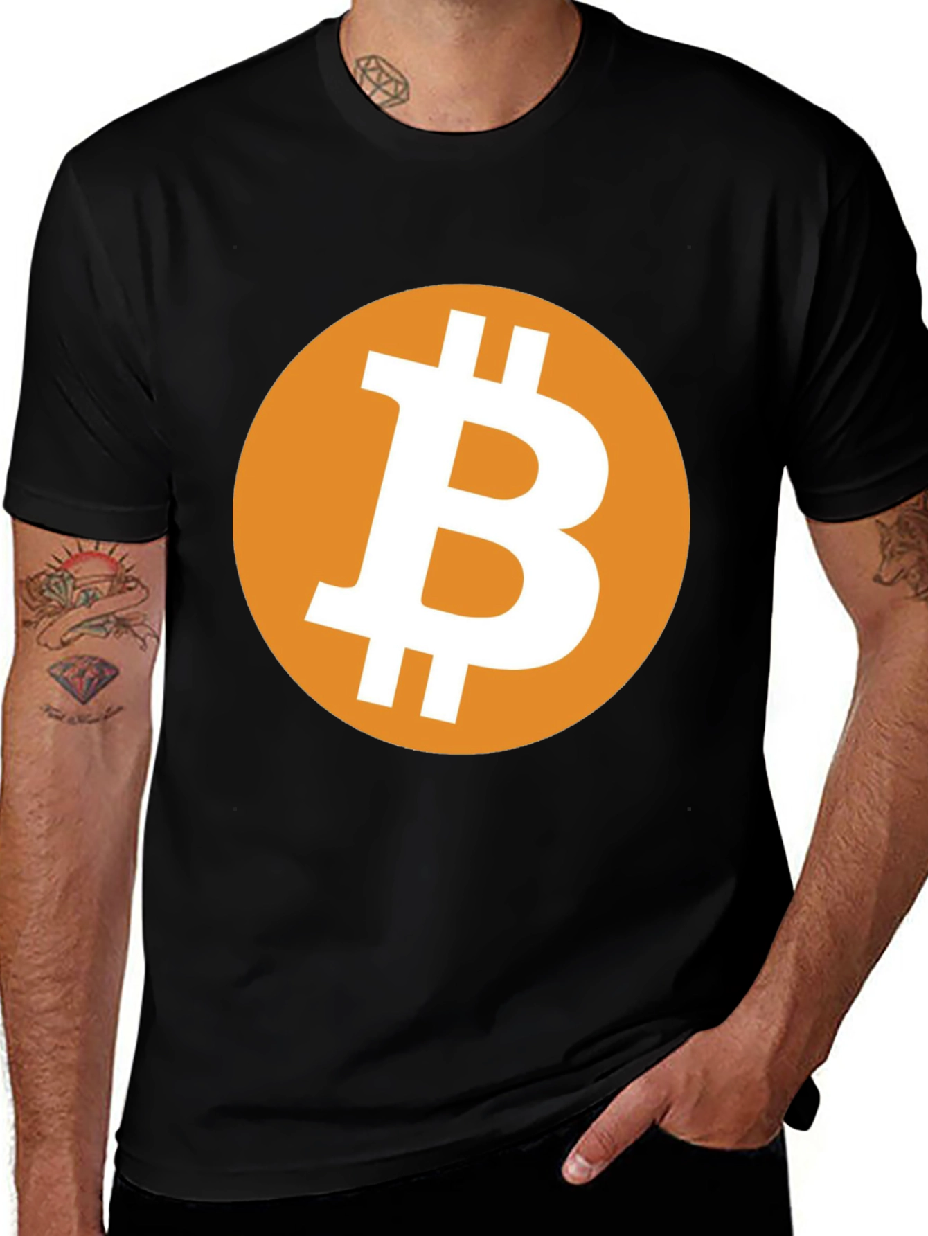 Bitcoin Graphic Tee - Black Cryptocurrency T-Shirt