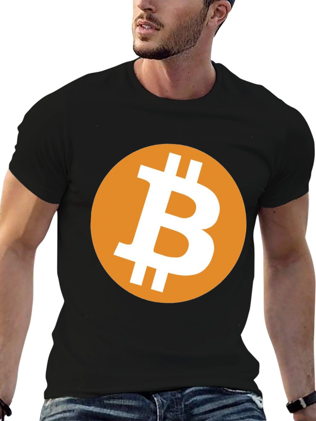 Bitcoin Graphic Tee - Black Cryptocurrency T-Shirt