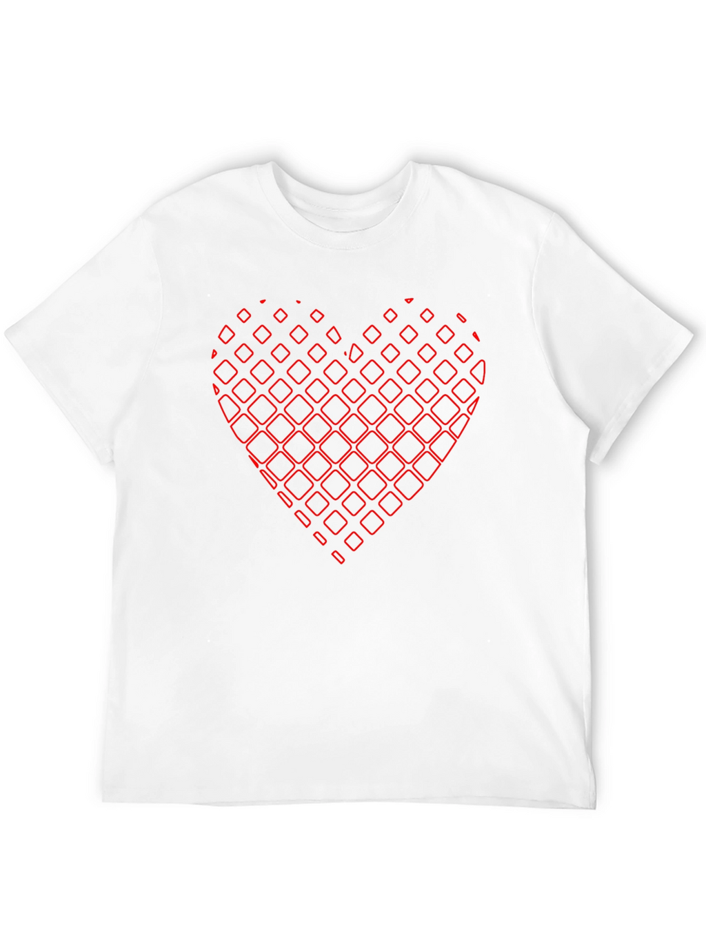 Abstract Heart Graphic Black Tee