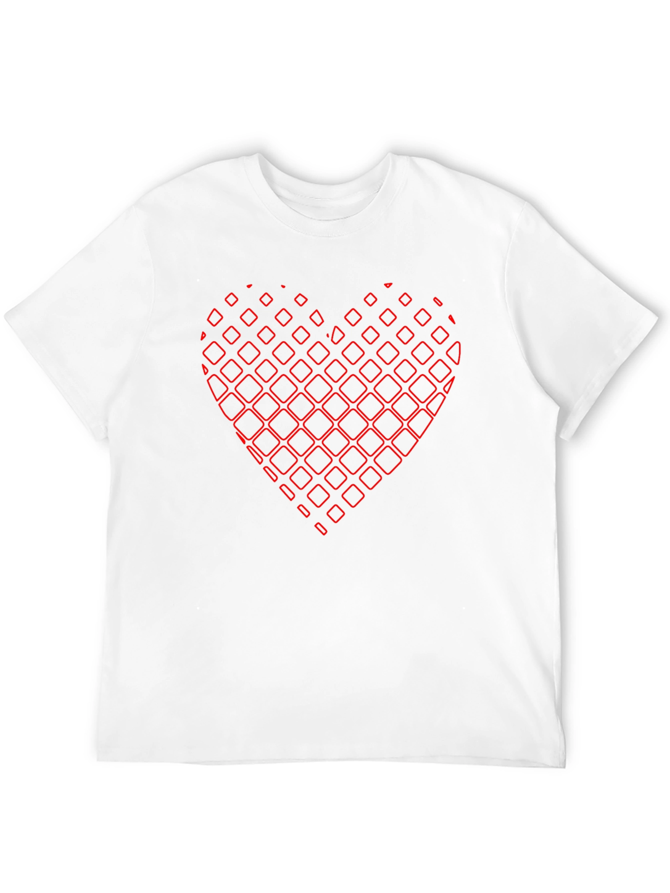 Abstract Heart Graphic Black Tee