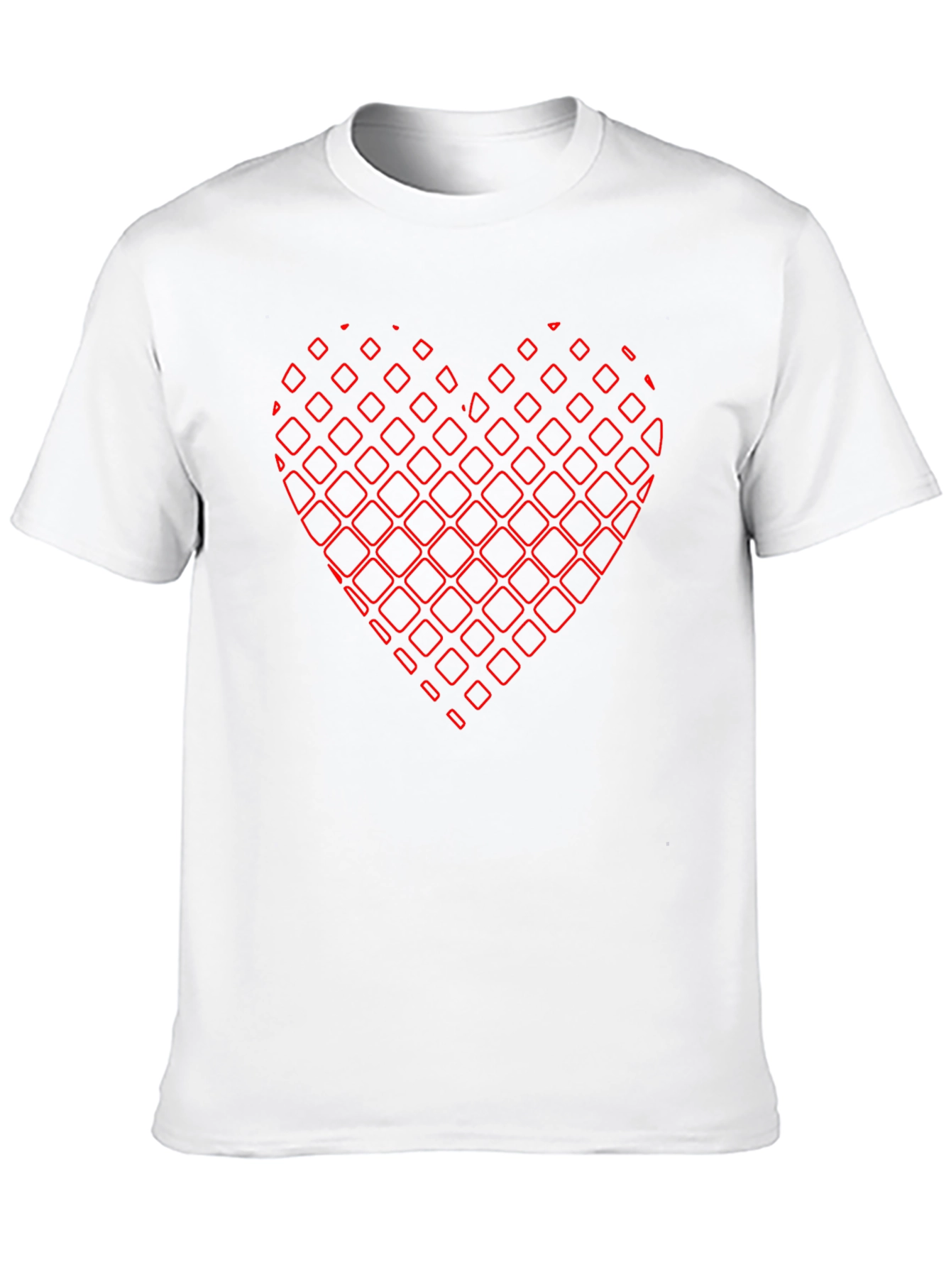 Abstract Heart Graphic Black Tee
