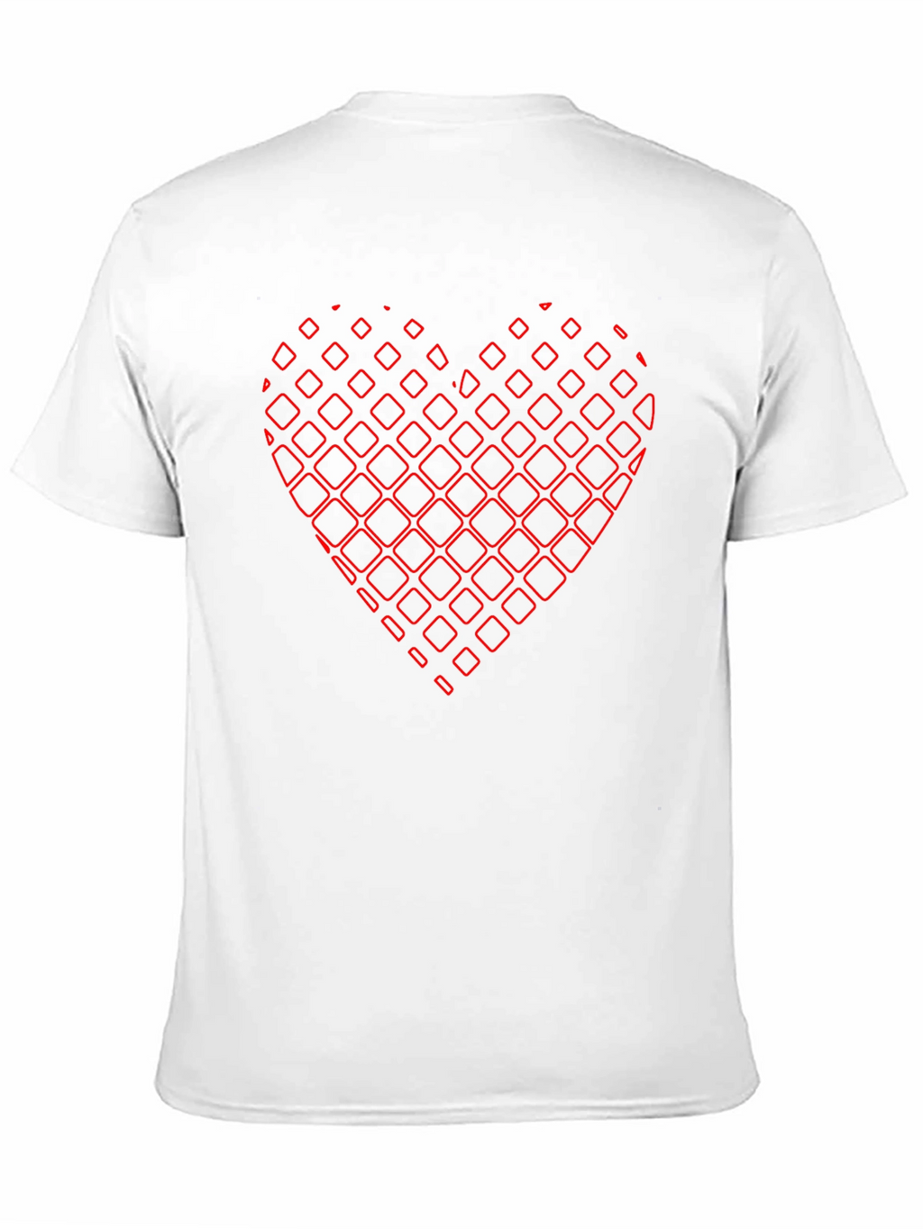 Abstract Heart Graphic Black Tee