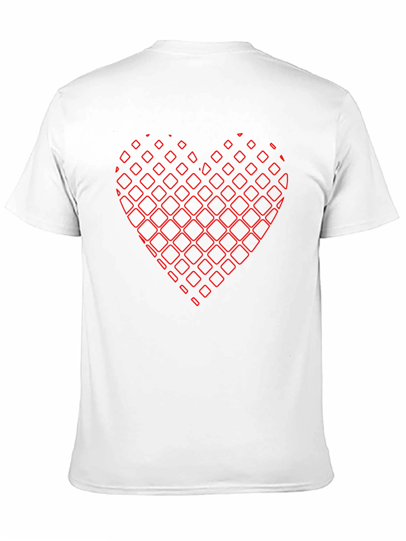 Abstract Heart Graphic Black Tee