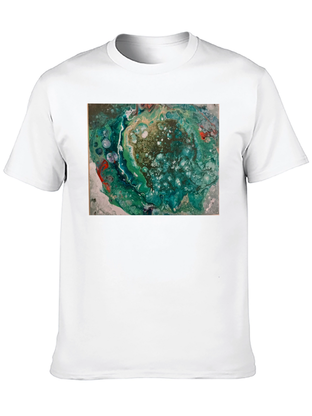 Abstract Swirl Graphic Print Black T-Shirt