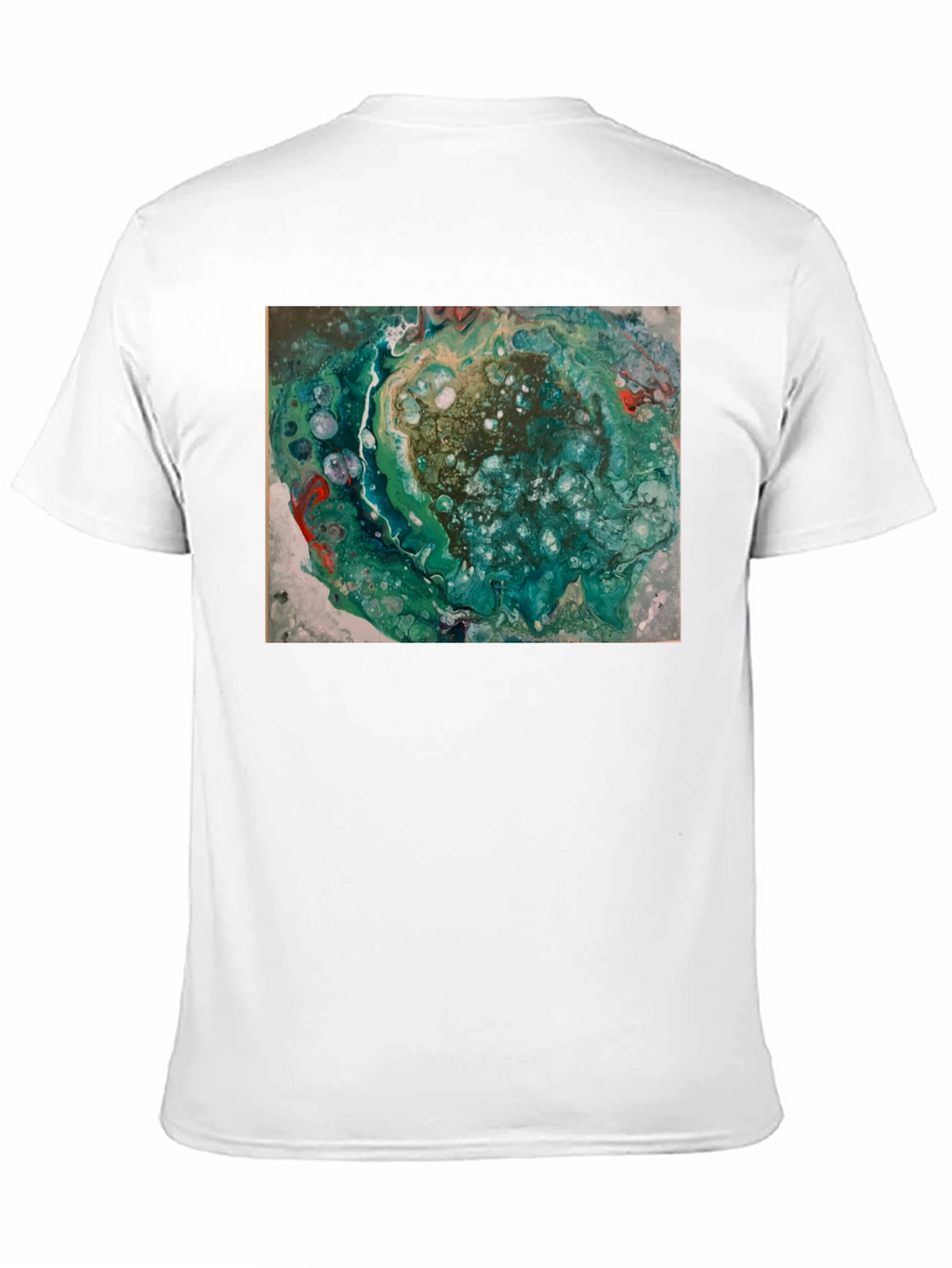 Abstract Swirl Graphic Print Black T-Shirt