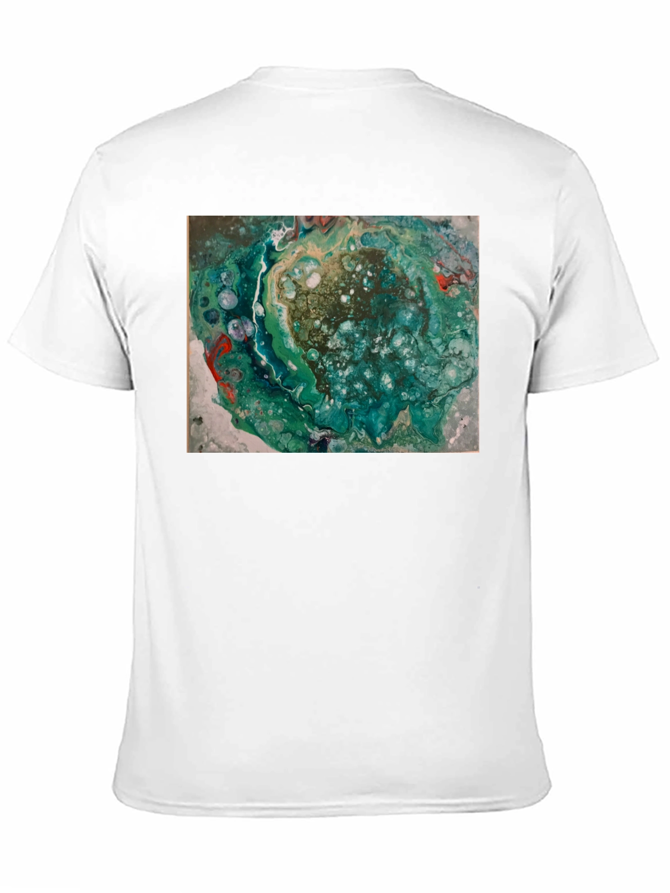 Abstract Swirl Graphic Print Black T-Shirt