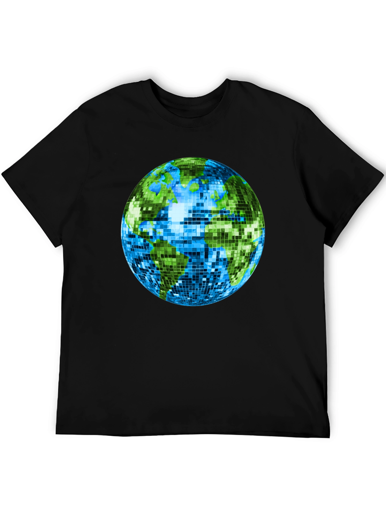 Retro Earth Disco Ball Graphic T-Shirt