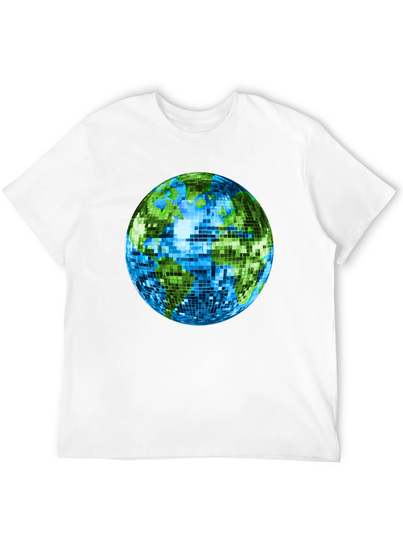 Retro Earth Disco Ball Graphic T-Shirt