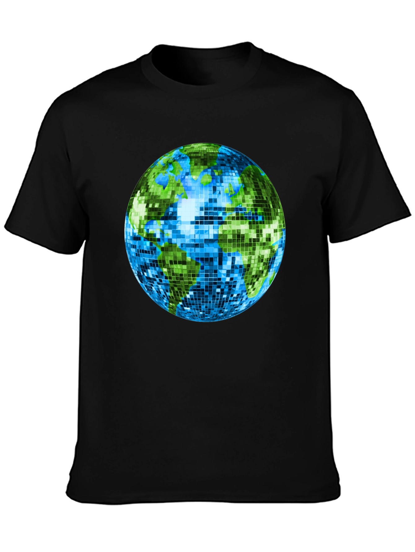 Retro Earth Disco Ball Graphic T-Shirt