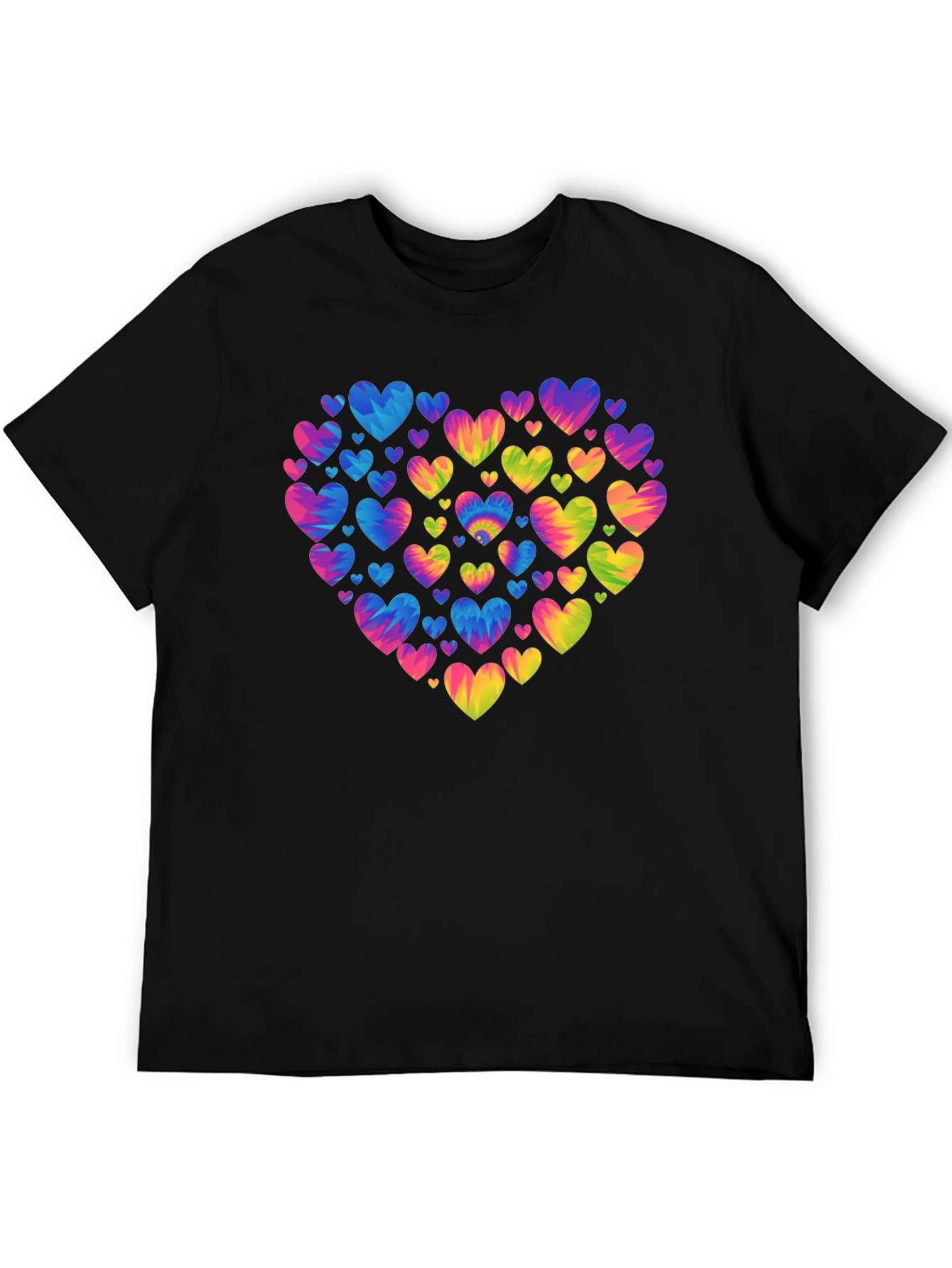 Tie Dye Heart T-Shirt - Colorful Love