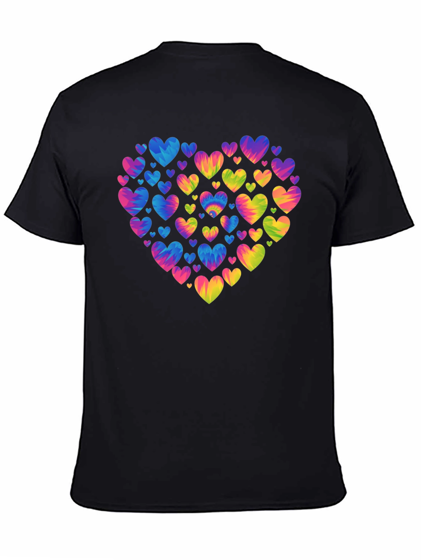 Tie Dye Heart T-Shirt - Colorful Love