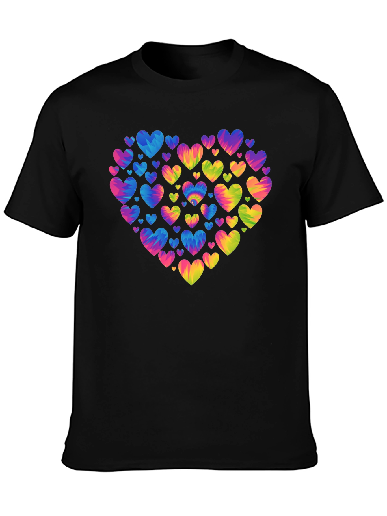 Tie Dye Heart T-Shirt - Colorful Love