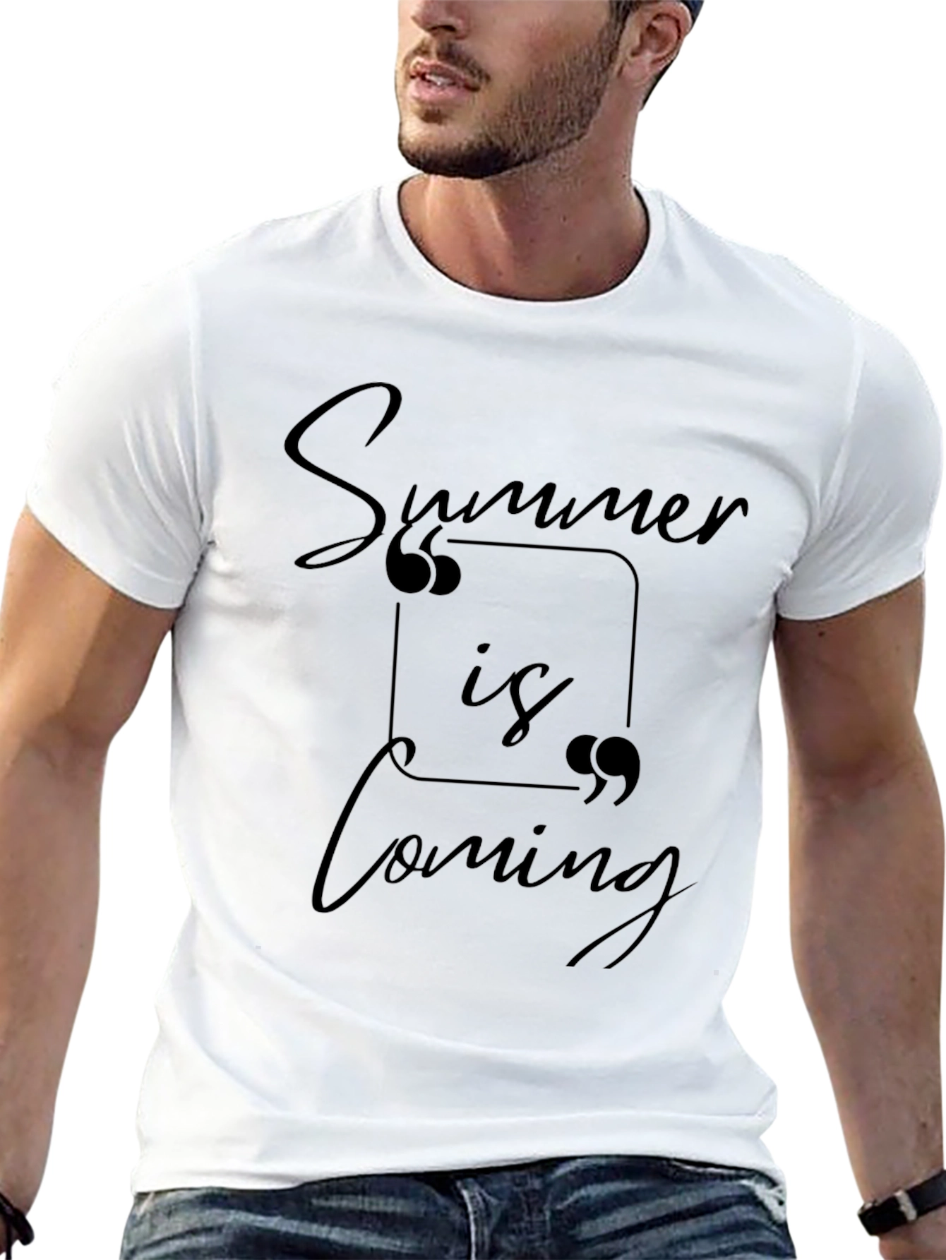 Summer is Coming Black Graphic Tee