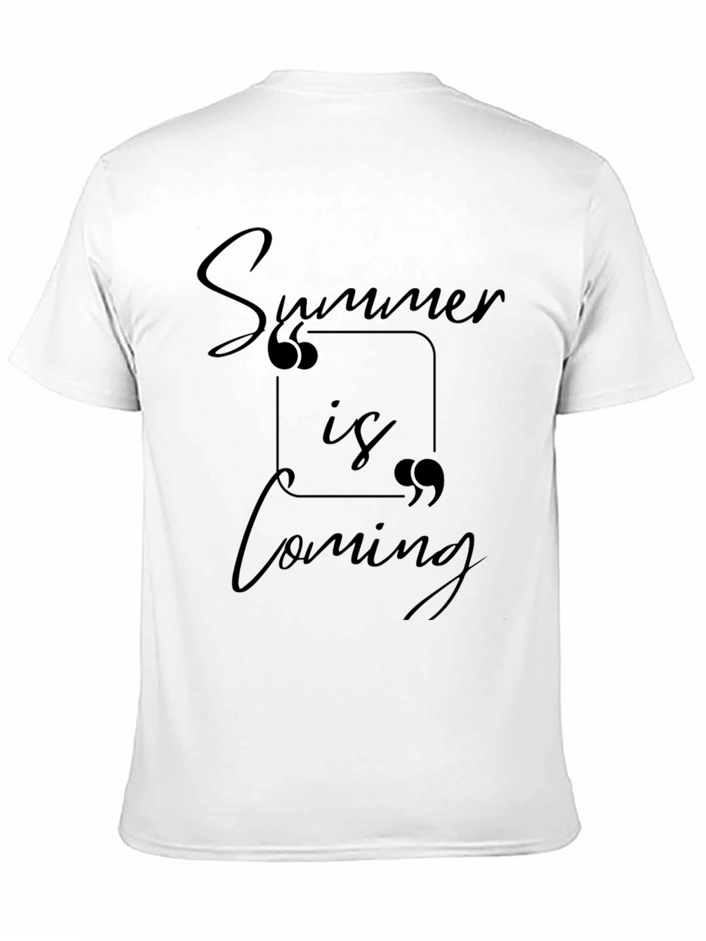 Summer is Coming Black Graphic Tee
