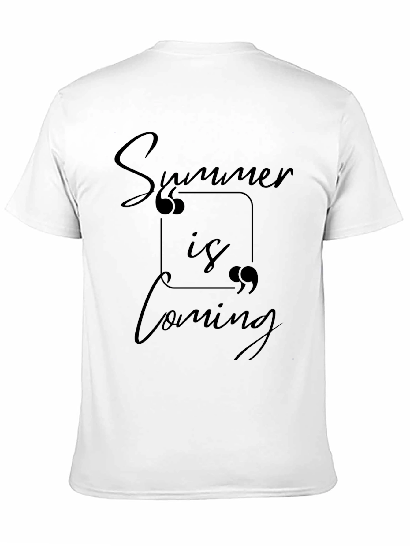 Summer is Coming Black Graphic Tee