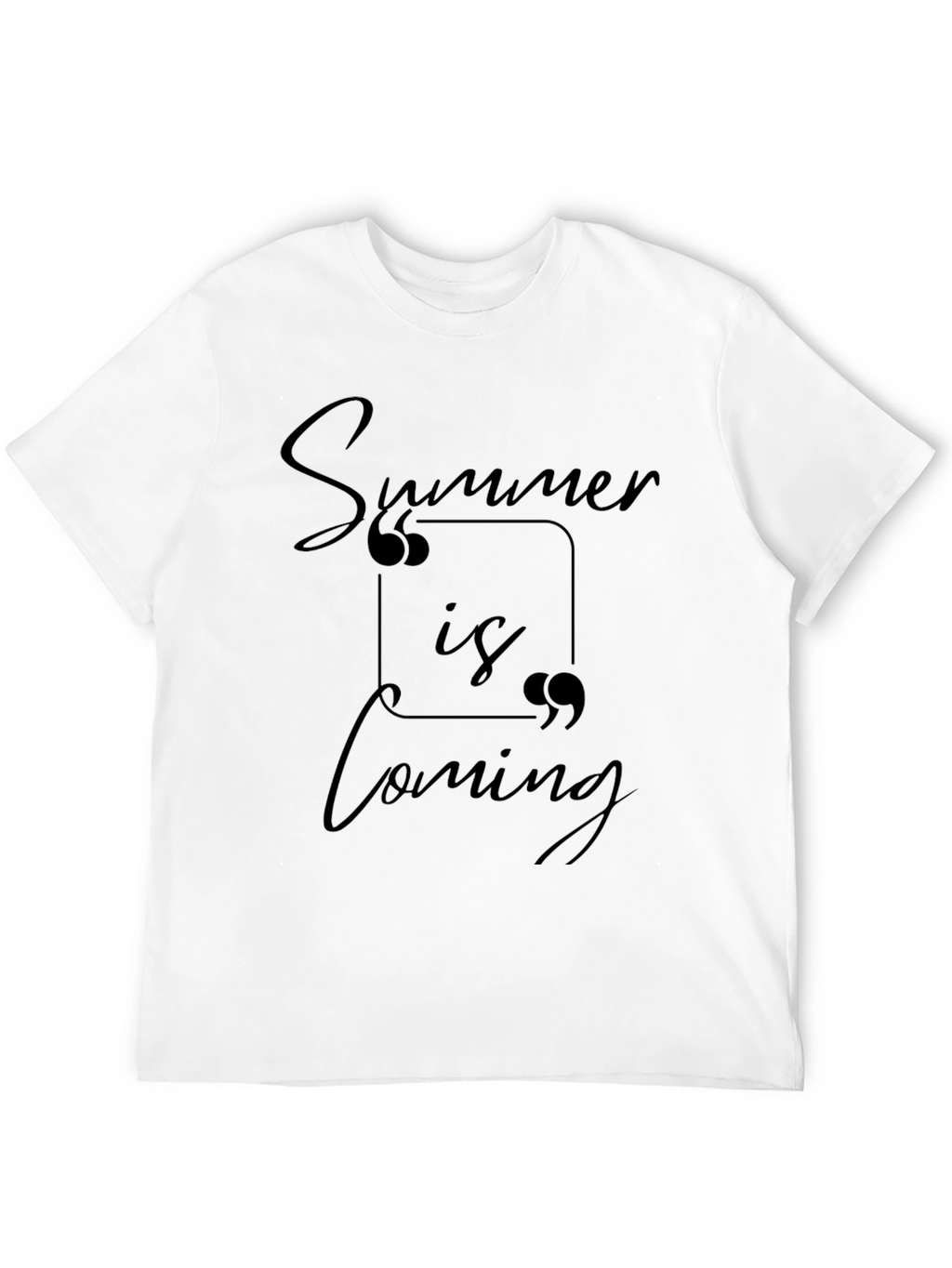 Summer is Coming Black Graphic Tee